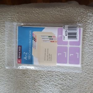 New Smead Color Labels "L"